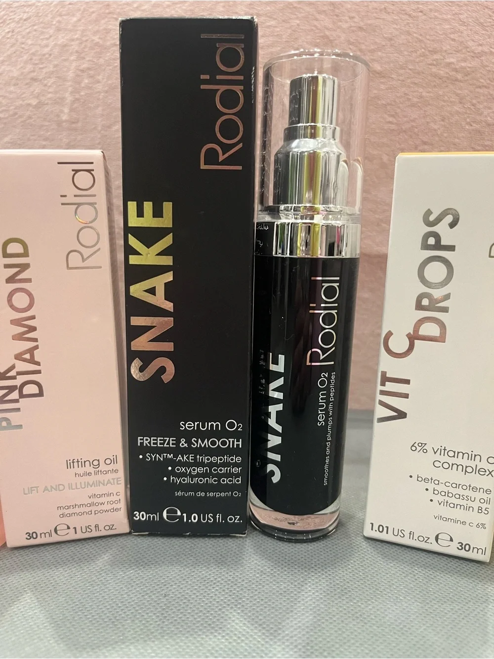 RODIAL Skincare Bundle 3 piece Full Size Serum, Vitamin C, Oil NEW $309 retail